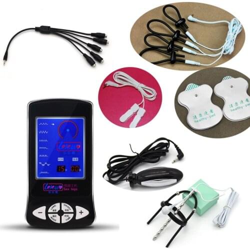 Electro Shock Sex Toys For Men Couples ,Catheters Penis Ring Massage Pads Anal Butt Plug Medical Themed Toys Sex,Shock Kits