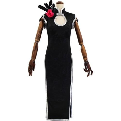 Final Cosplay Fantasy VII Remakes Tifa Lockhart Cosplay Costume Cheongsam Outfit Halloween Carnival For Women Girls Dress