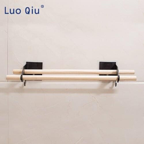 Kitchen hangers without marks and holes wall hanging multifunctional plastic film storage rack telescopic shelf