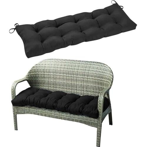 Bench Cushion Lounger Mattress with strap tether Beach Chair Recliner Deckchair Mat Long Mat Rocking Chair Cushion Sofa Pad