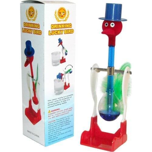 Creative Non-Stop Water Cup Bird Funny Toy Children Teach Physical Environmental Safety Drinking Water Bird Educational Toy Gift