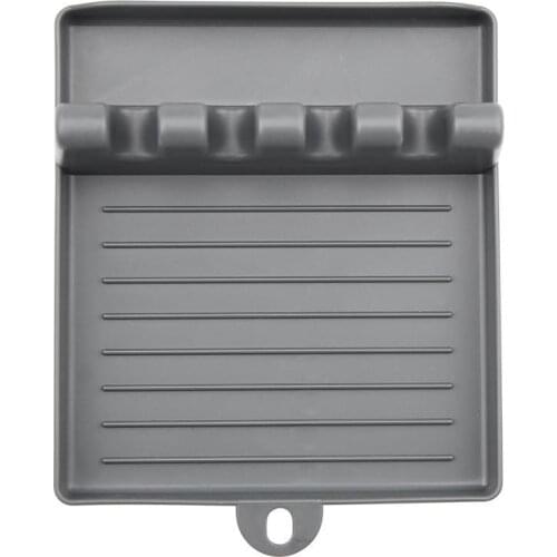 Multiple Utensil Rest Plastic Kitchen Spoon Fork Spatula Holders Non-slip Heat Resistant Stove Top Rest Kitchen Cooking Tools