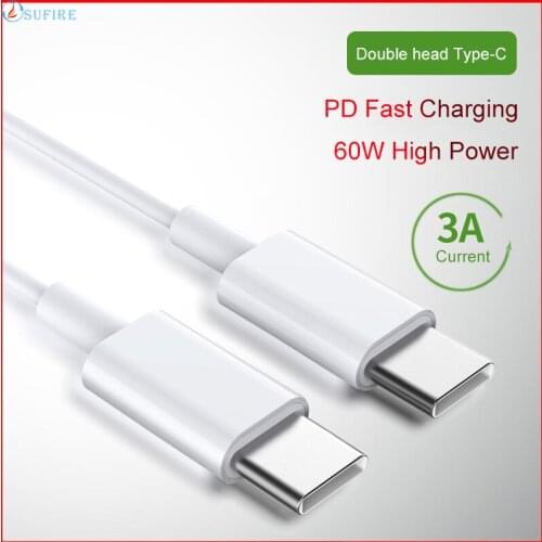 PD Fast Charging Data Cable 60W Type-C to Type-C Quick Charge Cable Charging Wire for Android