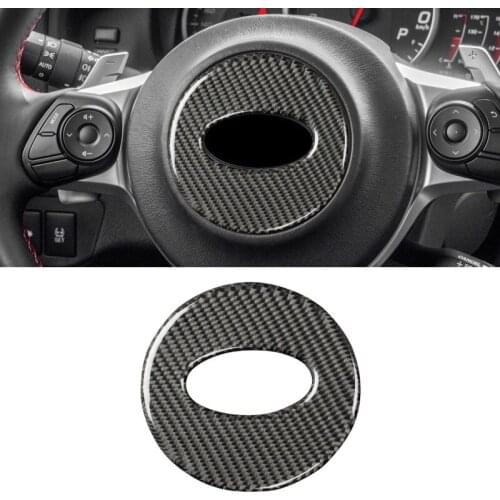Applicable for Subaru brz 2013 - car carbon fiber steering wheel decorative sticker, left and right universal
