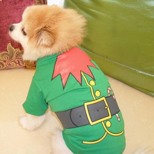 Christmas Dog Clothes Cotton Pet Shirt Garment Winter Outfit Christmas Festival Costume Decoration Dogs Accessories