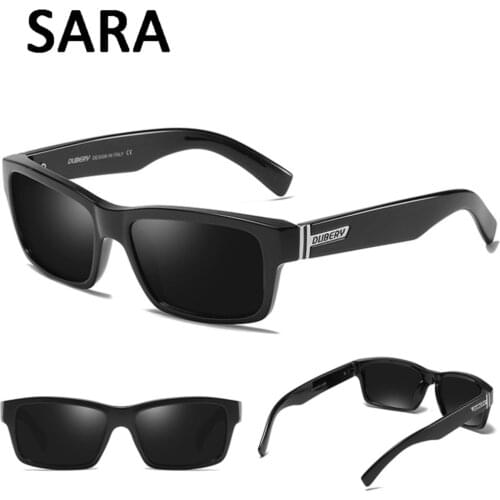 Polarized sunglasses Men women Classic Retro Square outdoor Sun Glasses coating Eyewear Driving Black frame sports oculos de sol