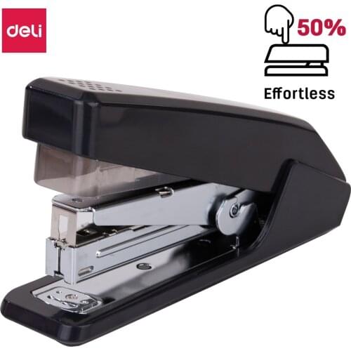 DELI Effortless Stapler 24/6 26/6 Power saving Stapler stationery office supply staples office accessories 0466/0467/0468