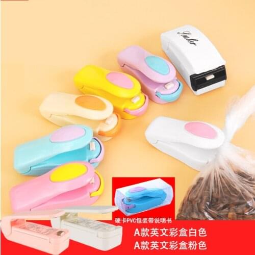 Vacuum Bag Sealer Capper for Packing Plastic Bag Clip Mini Portable Bag Clips Heat Sealing Machine Home Electric Ceramic