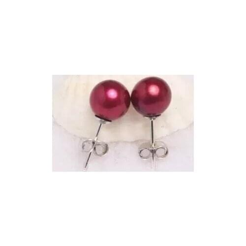 High quality round pearl earrings popular fashion color party jewelry factory wholesale SE03