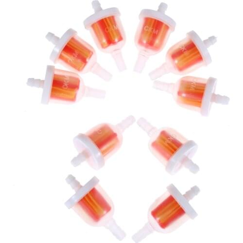 Yetaha 10Pcs Universal Inline Plastic Fuel Gas Filter For ATV Quad Pit Dirt Pocket Bike Go Kart Moped Scooter