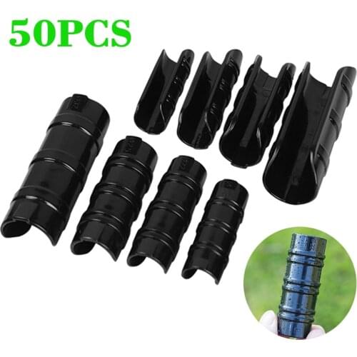 50Pack 20/22/25/32mm Greenhouse Frame Pipe Tube Clip Film Net Shade Sails Clamp Connector ABS Alloy Clip Film Card Garden Tools