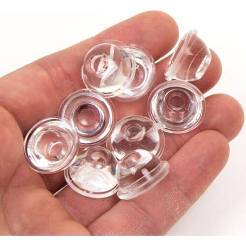 10PCS 20mm 10/30/60/90/120 Degree Optical Glass LED Lens Reflector Collimator For 1W 3W 5W LED Light Lamp Bulb E27 MR16 GU10