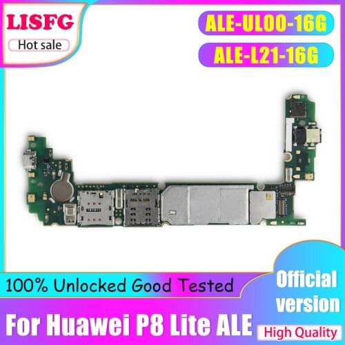 16GB ROM 2GB RAM For HUAWEI P8 Lite Motherboard,100% Unlocked Logic Board For HUAWEI P8 Lite ALE-UL00 ALE-L21 With Full Chip