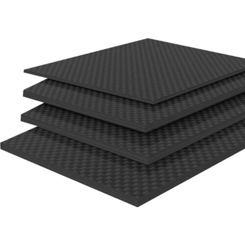 165MM X195MM Glossy Surface Pure Carbon Fiber Panel Board 0.25mm-6mm Thickness Composite Hardness Material