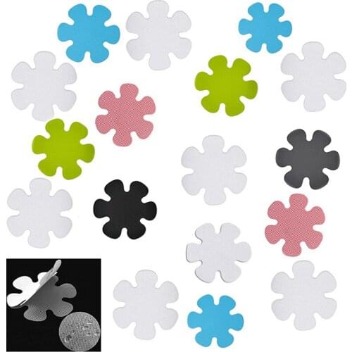 20pcs Anti Slip Bathtub Stickers Bathroom Flower Self-Adhesive Non Slip Bathtub Decals Stickers Bath Shower Anti-Slip Stickers