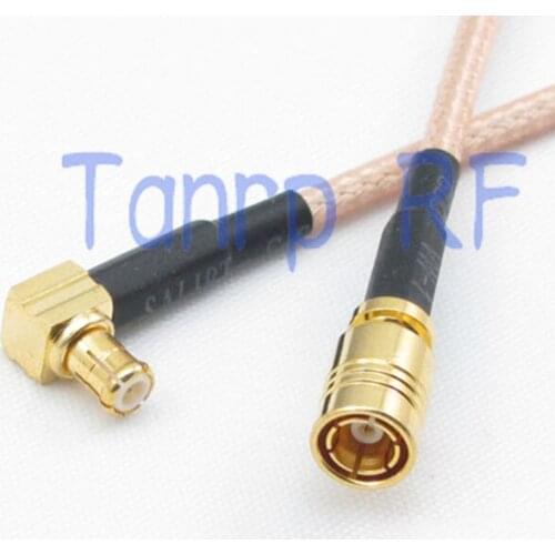 8in MCX male right angle to SMB male RF adapter connector 20CM Pigtail coaxial jumper cable RG316 extension cord