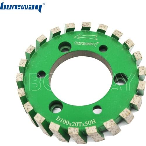 Boreway Supply A Piece Of D100*20T*50H Standard Stubbing Wheel Diamond Super Duty Stubbing Wheels For Grinding Stone