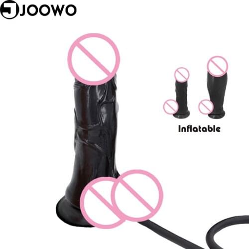 Large Inflatable Dildo Anal Vaginal Stimulation Pump Expandable Sex Toys for Women Men Gay Masturbator