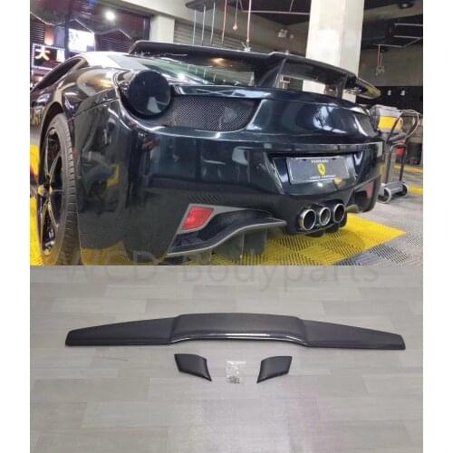 Ferrari F458 modified small surrounded F458 carbon fiber Novitec Rosso double tail fin