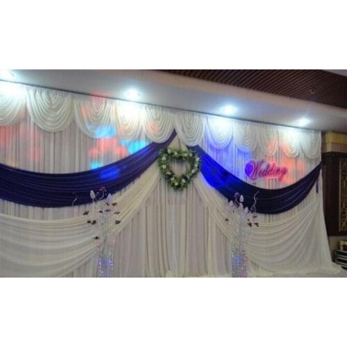 Wedding Party Backdrop Drapes Curtain 10ft*20ft stage decoration banquet marriage party stage background backdrop curtain