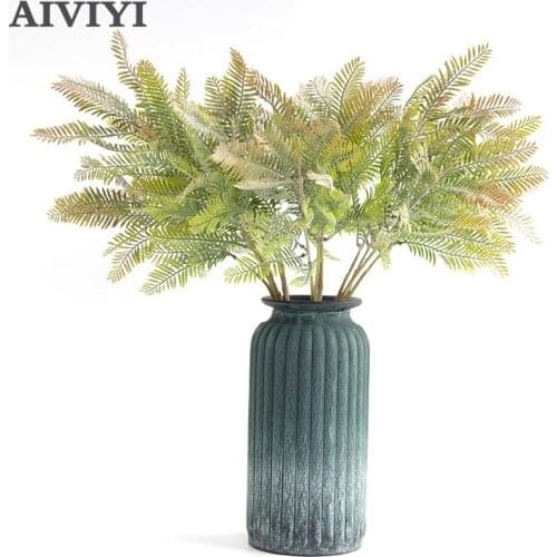 Artificial single hairy leaves imitation dry branches artificial fake flowers wedding shooting props home decoration
