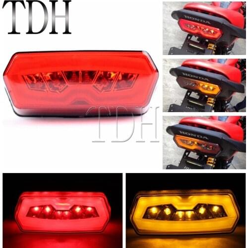 Red Stop Tail Light LED Motorcycle Brake Turn Signal Light for Honda MSX Grom 125 CB 650 F CBR 650 F CTX 700 N 2013-2016