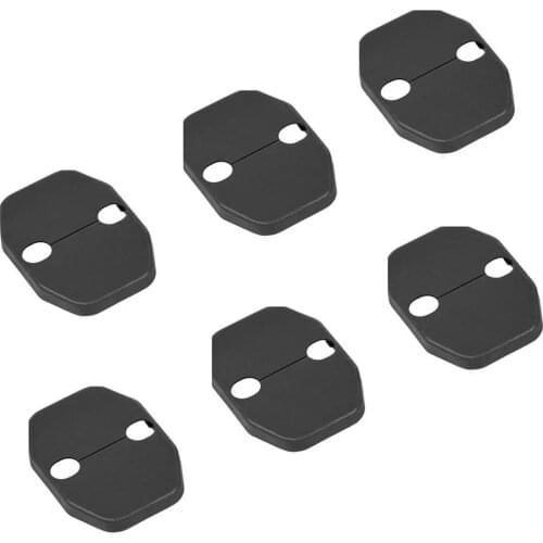 Door Lock Covers Protection Trim Interior Accessories Decoration Kit 6PCS for 2007-2018 Jeep Wrangler JK JKU