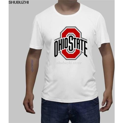 Printed T Shirts O-Neck Men 143 Ohio Script State Pride Buckeye Band Foot Baller Vintage Retro New sbz577