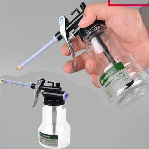 2019 New Oil Can Oiler Lubrication Oil Plastic Machine Pump High Pressure Transparent 250CC