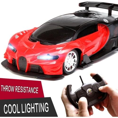 1:16 RC Car 2.4G Wireless Remote Control High Speed Simulation Sports Car Model Cool Headlight Children Toy Gift