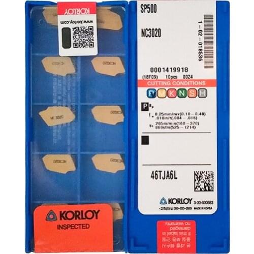 SP500 NC3020 100% KORLOY Original carbide insert with the best quality 10pcs/lot free shipping