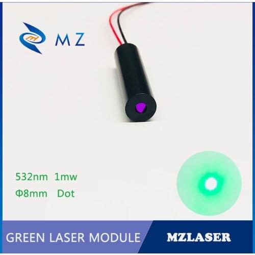 Dot Green laser 8mm532nm1mwIndustrial APC Drives Green Laser Module
