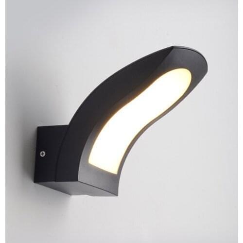 10W Waterproof AC85-265V Surface Mounted LED Wall Light Modern Aluminum Nordic Outdoor Indoor Living Room Porch Wall Lamps