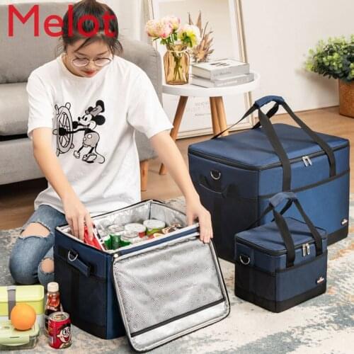 High-Grade Large Capacity Thick Portable Lunch Bag Car Heat Preservation Incubator Lunch Bag Home Lunch Food Delivery Container