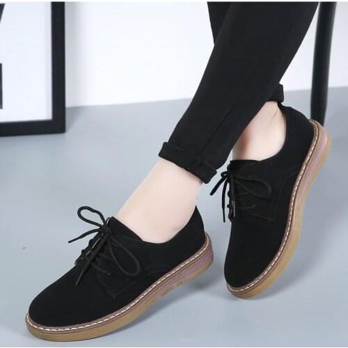 Autumn sprinGenuine Leather lace up Sneakers Women flats Shoes Casual Breathable Shoes Female Soft Leather Flats Ladies Sneakers