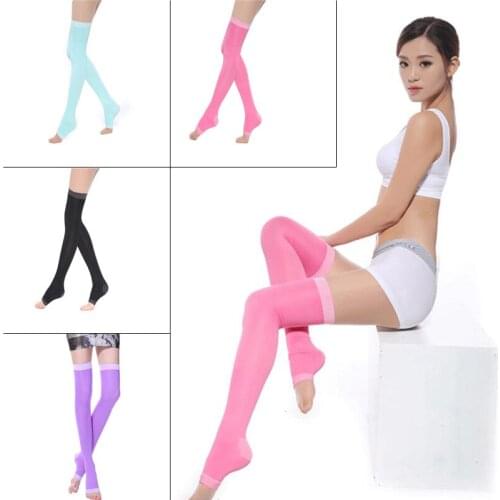 1pair Veins Compression Stockings Burn Fat Thin Sleeping Over Knee Stockings Slimming Ladys Beauty Leg Slim Legging SA