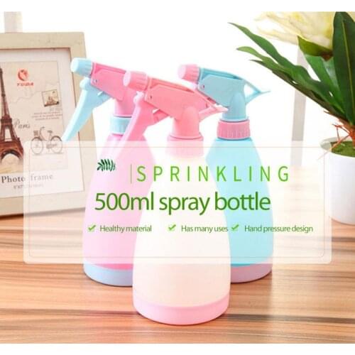 1Pcs 500ml Spray Bottles Sub-bottling Plastic Multicolor Refillable Bottle Empty Container Flip-top Dispensing Garden Tool