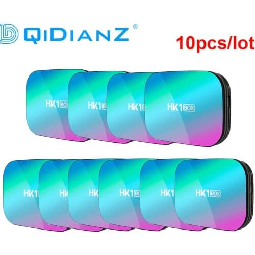 10pcs/lot HK1 Box Amlogic S905X3 Smart TV BOX Android 9.0 Set TOP BOX Media BOX Better than X96AIR H96MAX X3 X88PRO HK1 X3 A95X