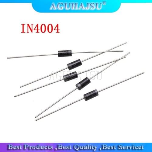 100 PCS Rectifier Diode IN4004 1A 400 v DO-41 1N4004