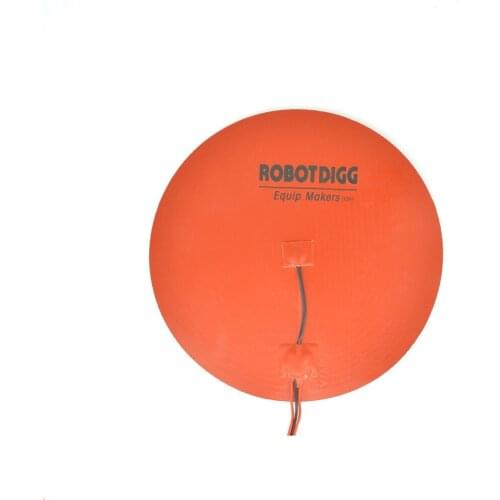 12V 300mm Round Silicone Rubber Heater Pad