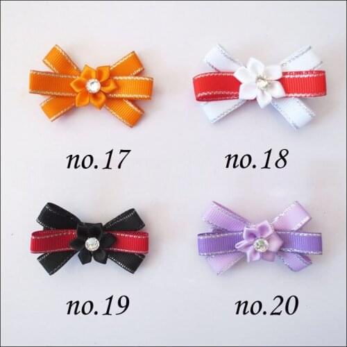 200 BLESSING Good Girl 2.5" Lily Flower Hair Bow Clip Baby Accessories Wholesale