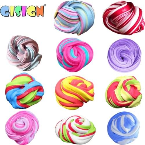 30g Fluffy Slime Toys Putty Soft Colour Clay Light Playdough Lizun Slime Supplies Charms Plasticine Gum Polymer Antistress