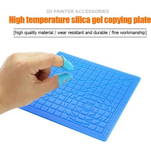 3D Printing Pen Silicone Design Mat with Basic Template with 2 Silicone Finger Caps 3D Pen Protectors Template Drawing for Kids