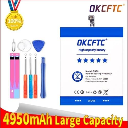 For Xiaomi Redmi 4A Battery BN30 4950mAh Redrice 4A redmi 4A Bateria High Quality+tools