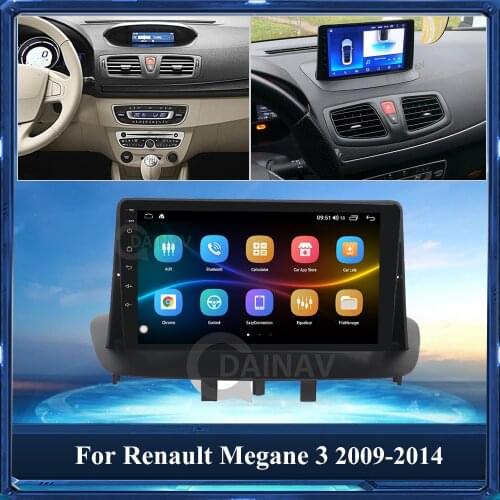 128GB 2 Din Android Car Radio For Renault Megane 3 2009 2010 2011 2012 2013 2014 Car Stereo Autoradio Auto Audio GPS Navigation