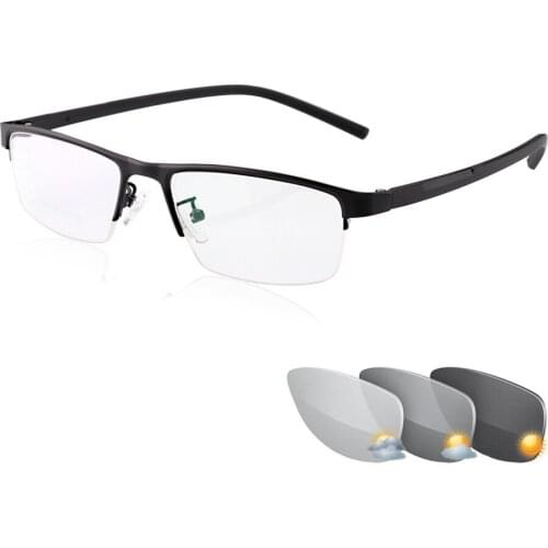 Myopia Sunglasses Photochromic Men Women Myopia Eyeglasses Frame with color lens Reading Sun glasses Myopia Eyewear-1.0-1.5~3.5