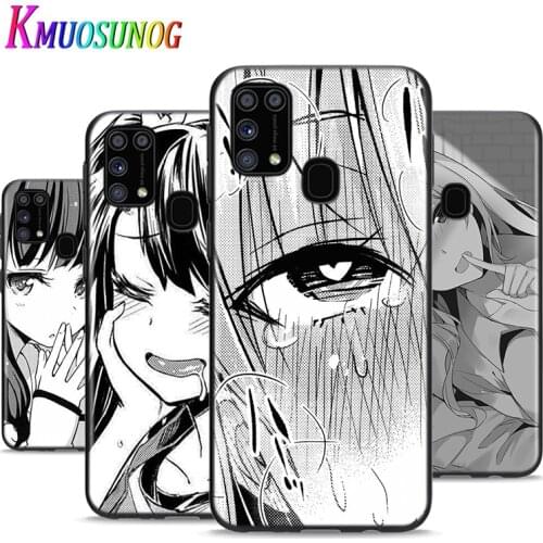 Manga Girl Cartoon face For Samsung Galaxy A12 M31 M10 M10S M20 M21 M30 M40 M60S Note 20 10 Plus Ultra lite Phone Case
