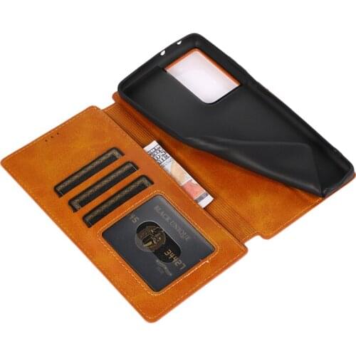 PU Leather Card Solt Holder Case for Samsung Galaxy S21 S20 Plus Note 20 Ultra S10 S9 A71 A51 A72 Wallet Pouch Cash Cover Fundas