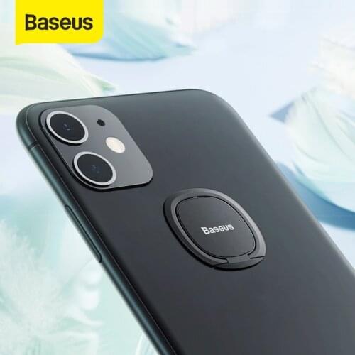 Baseus Phone Ring Holder Ultra Slim Finger Ring Holder for Mobile Phone Portable Metal Phone Stand Mount for Xiaomi Samsung