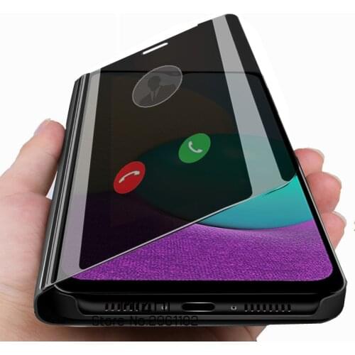 For samsung a 02 case Smart mirror magnetic flip case for samsung galaxy a02 a 02 02a samsunga02 a022f stand phone cover coque
